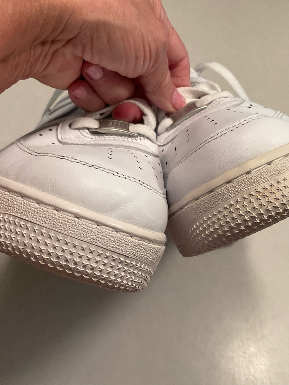 Nike Air Force 1 '07 "Triple White" sneaker. - Picture 5 of 7